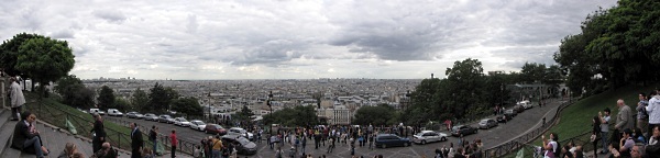 Widok na Paryż sprzed Bazyliki Sacré-Cœur