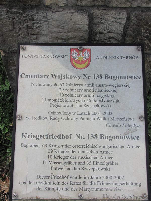 Cmentarz wojenny 138 Bogoniowice
