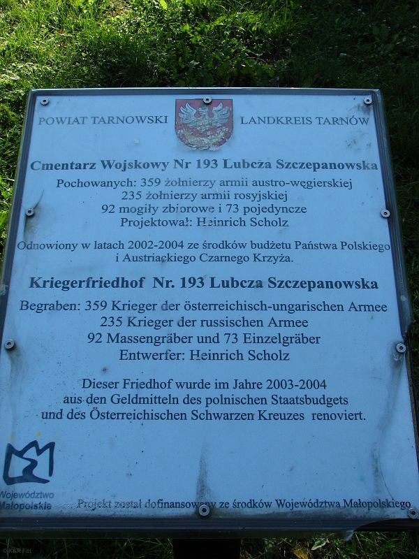 Cmentarz wojenny 193 Lubcza Szczepanowska