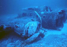 Bombowiec B-17G na głębokości 28m