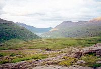 Seyðisfjörður widziane z góry