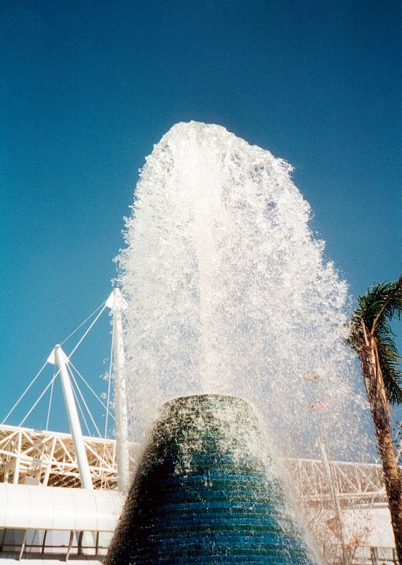 Tryskająca fontanna