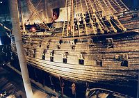 Odrestaurowany statek Vasa