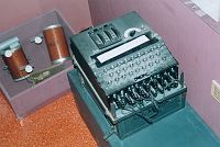 Maszyna szyfrująca Enigma w muzeum