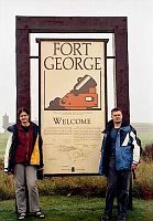 Tablica informacyjna przy wjeździe do Fort George