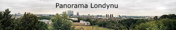 Panorama Londynu z Royal Observatory w Greenwich