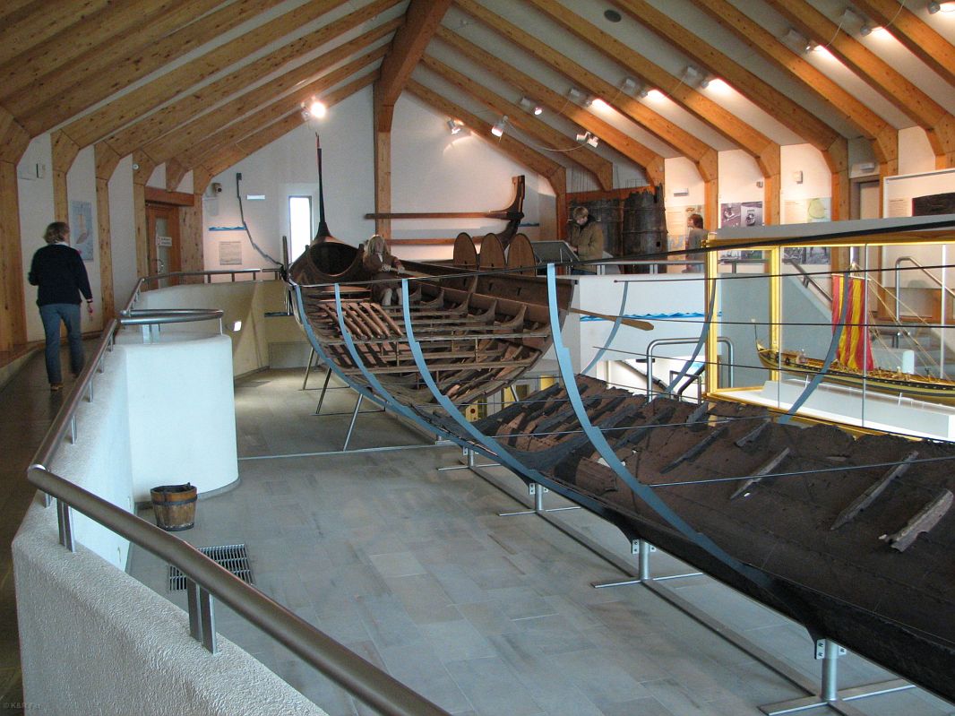 Pozostałości wojennej łodzi wikingów