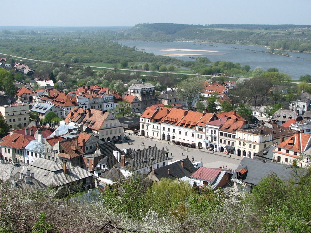 Widok na Kazimierz i Wisłę