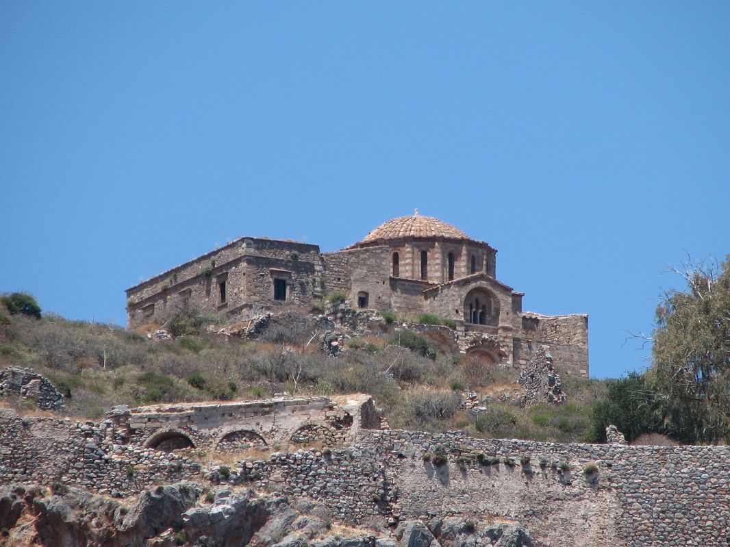 Agia Soﬁa – XIII w. kościółek na szczycie skały