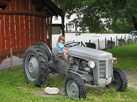 Traktor w Uskedal