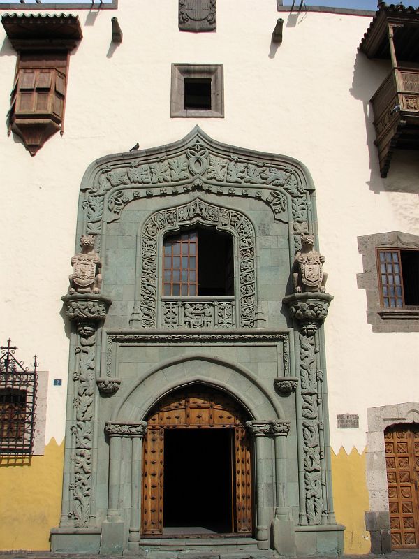 Główne wejście do Casa de Colón, Gran Canaria