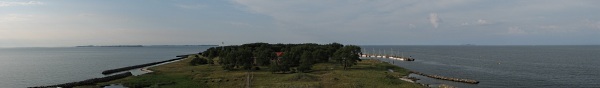 Panorama wyspy Ruden