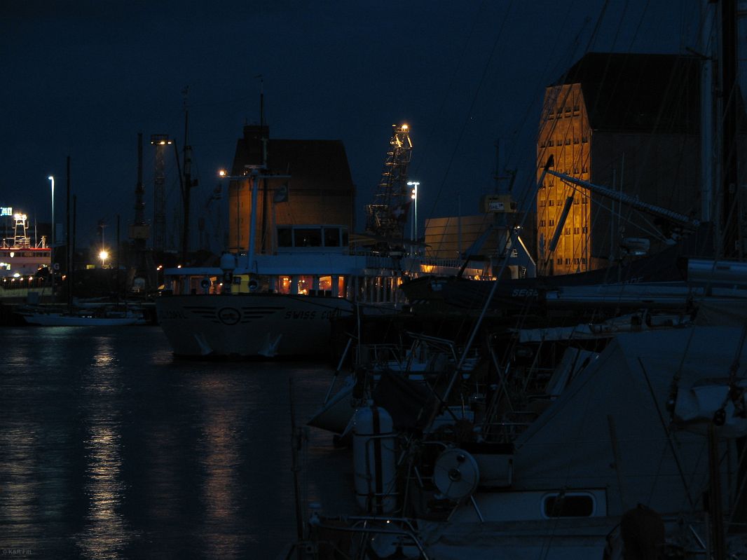 Stralsund nocą