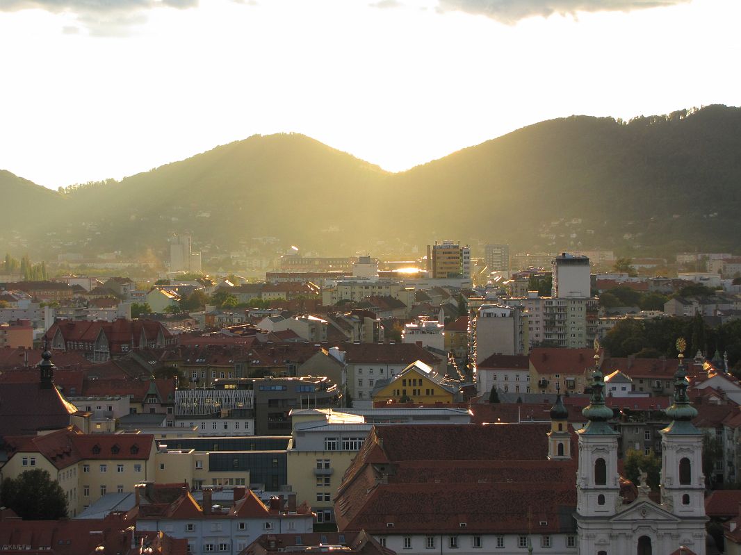 Widok z Góry Zamkowej, Graz
