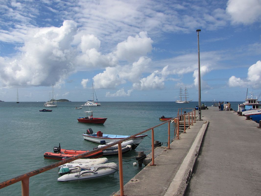 Wyspa Carriacou - jej nazwa pochodzi od karaibskiego słowa 