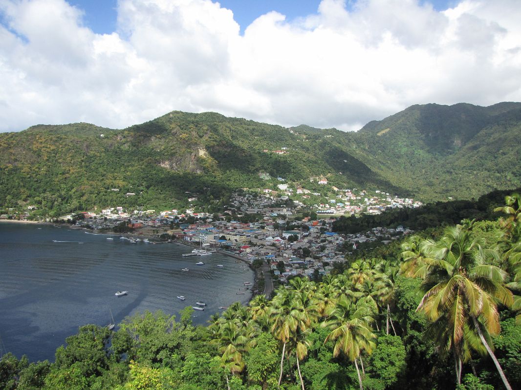 Widok na Soufriere, St. Lucia