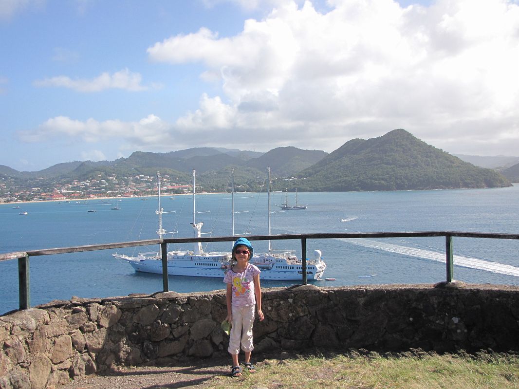 Widok z Fortu Rodney na Rodney Bay, St. Lucia