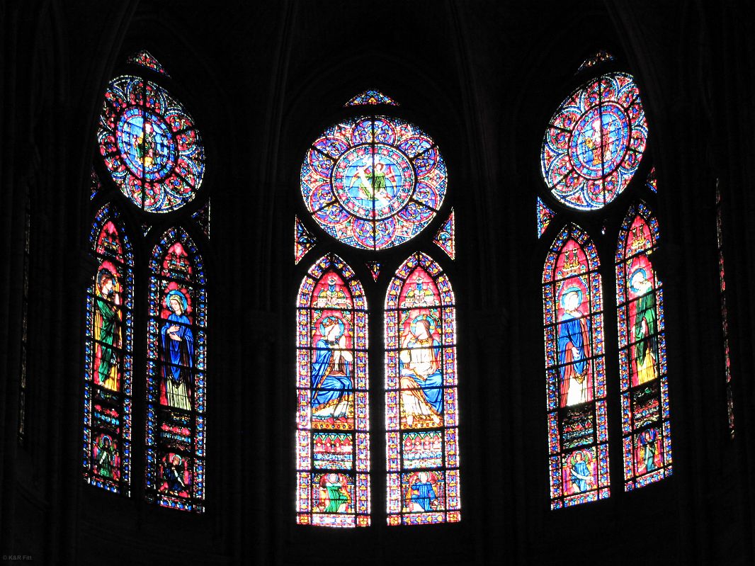 Witraże w Katedrze Notre-Dame, Paryż
