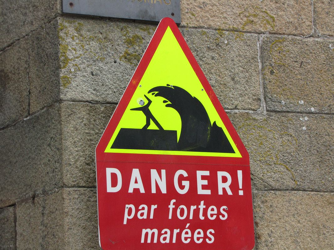 Ostrzeżenie przed gwałtownym przypływem, St. Malo