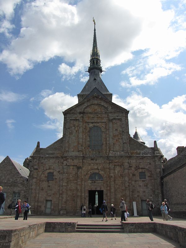 Kościół w najwyższej części opactwa, Mont Saint-Michel