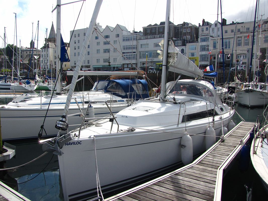 Nasz jacht typu Hansa 320, St. Peter Port, Guernsey
