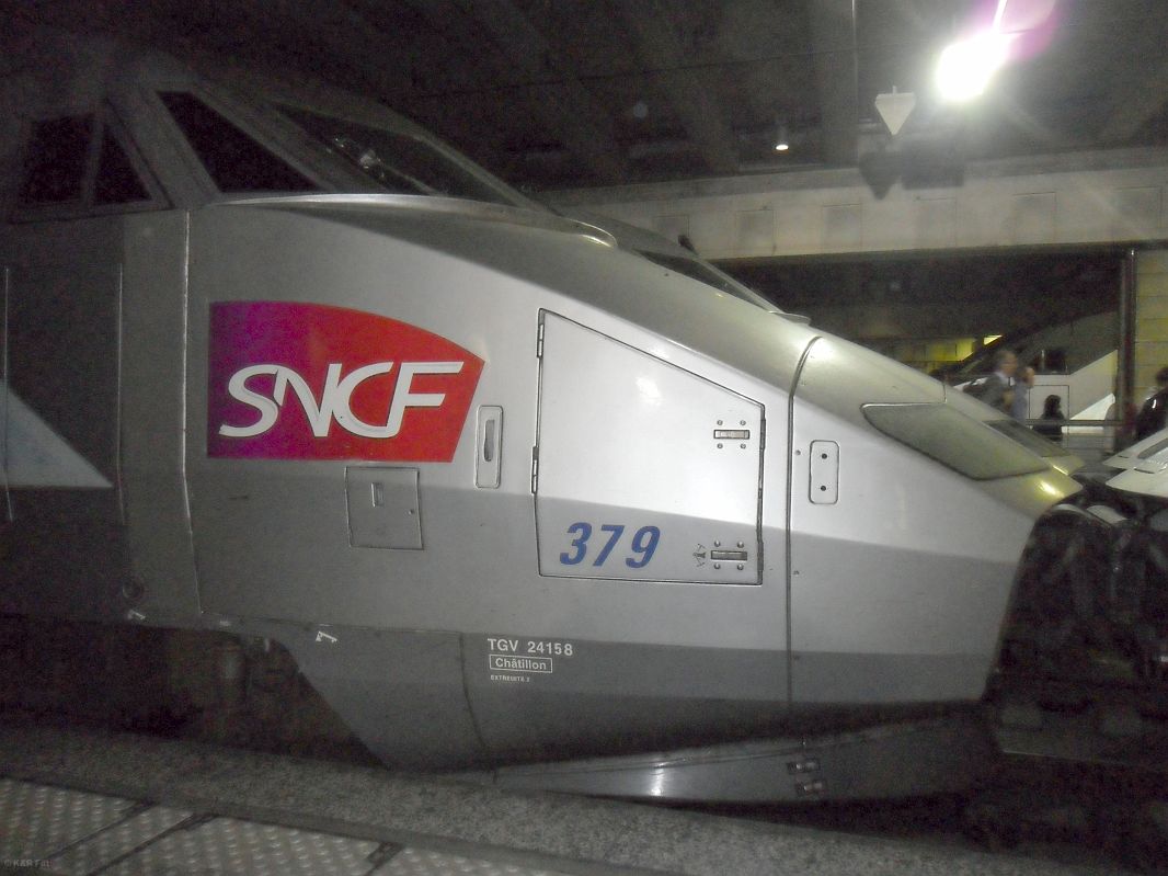 TGV na dworcu Montparnasse, Paryż