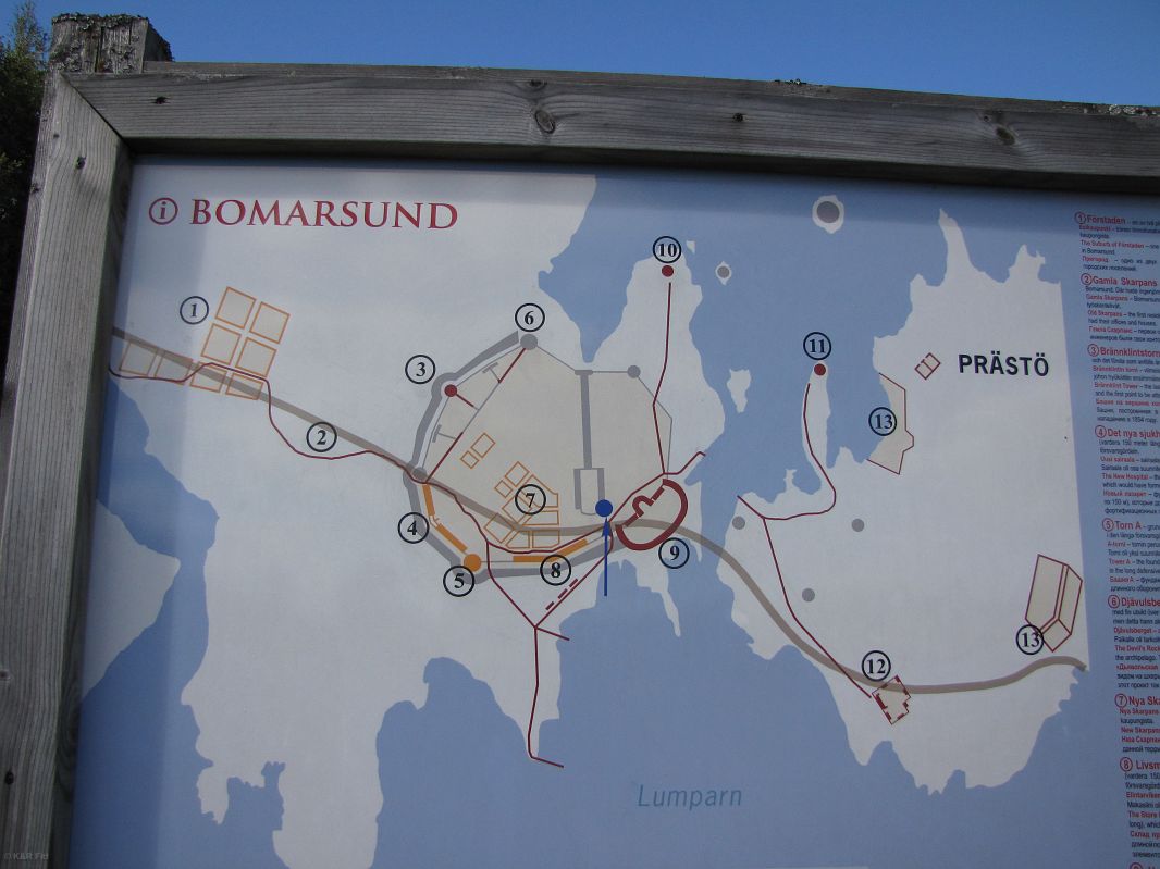 Plany twierdzy w Bomarsundzie, któa nigdy nie została ukończona.