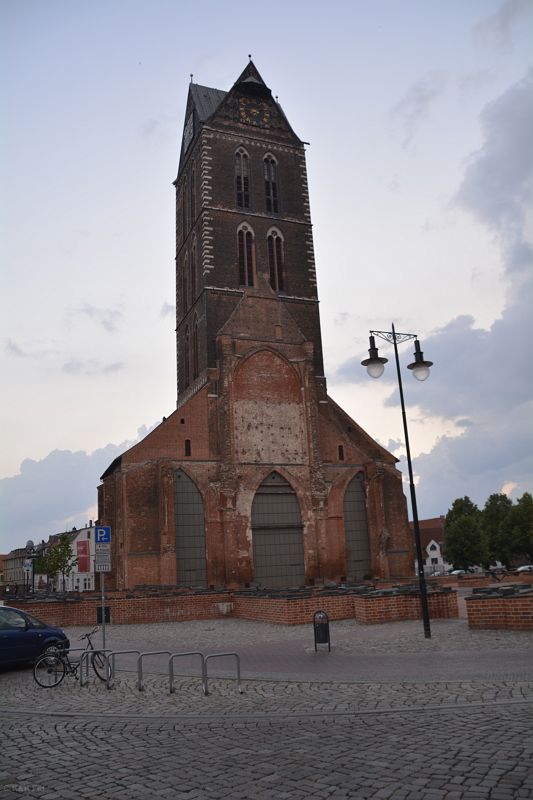 Wieża kościoła Najświętszej Marii Panny w Wismarze