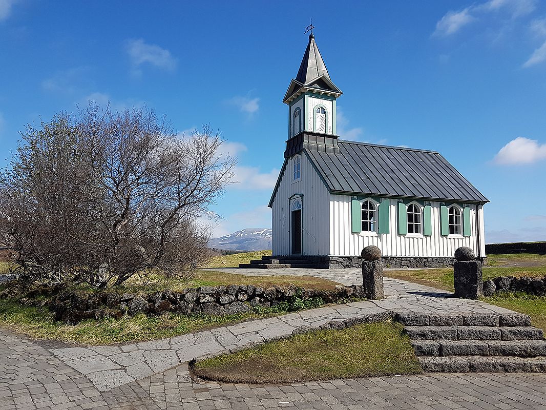 Kościółek w Þingvellir