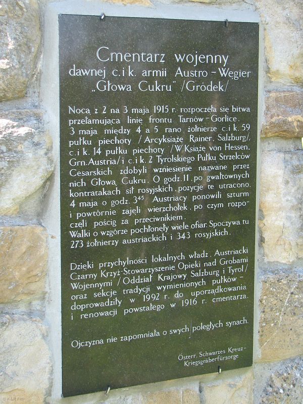 Cmentarz wojenny nr 185 „Głowa Cukru” Gródek